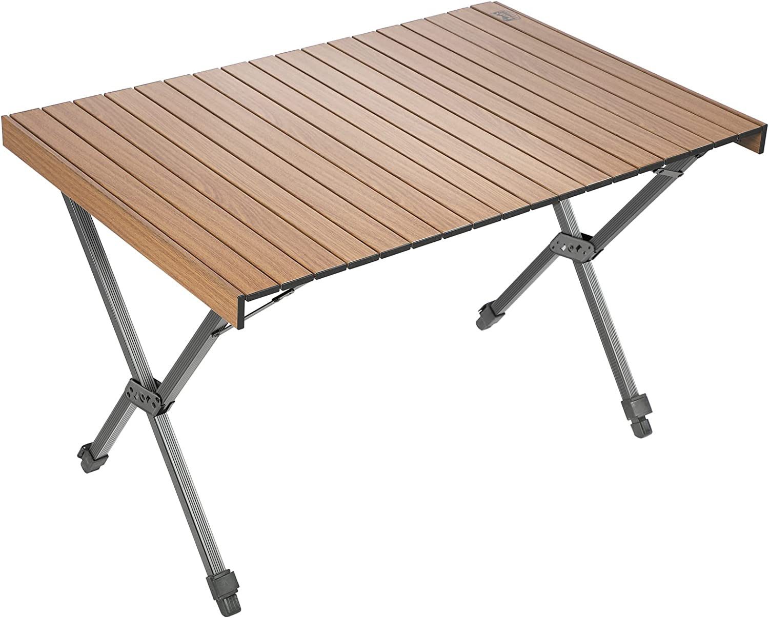 TIMBER RIDGE Campingtisch Klappbar Tisch, 100 kg Tragkraft & höhenverstellbar Ultraleichtes Alu (1-St), aus rostfreiem Aluminium, 109x71×69cm