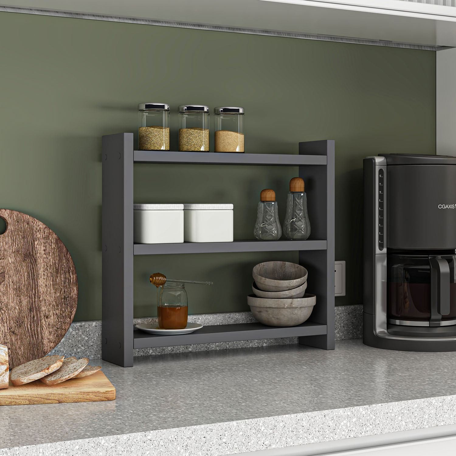 Skye Decor Küchenregal, Packung 1-tlg., 44x40 x10 cm, Arbeitsplatten-Organizer