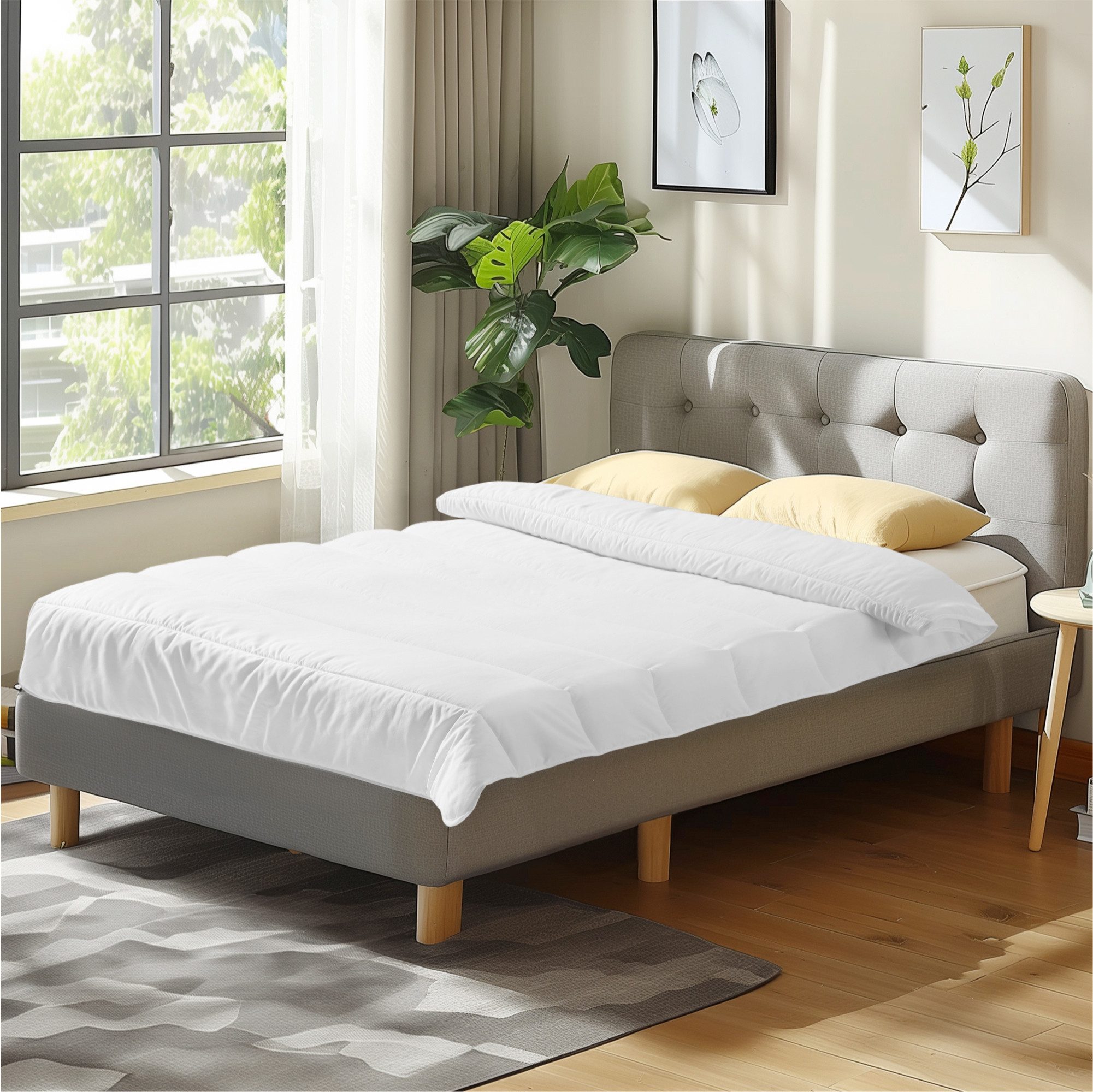 JEMIDI Federbettdecke Winter Bettdecke 135x200 aus Polyester - warme Winterdecke Decke Duvet