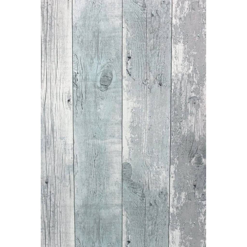 Noordwand Fototapete Topchic Tapete Wooden Planks Grau und Blau, (1 St)