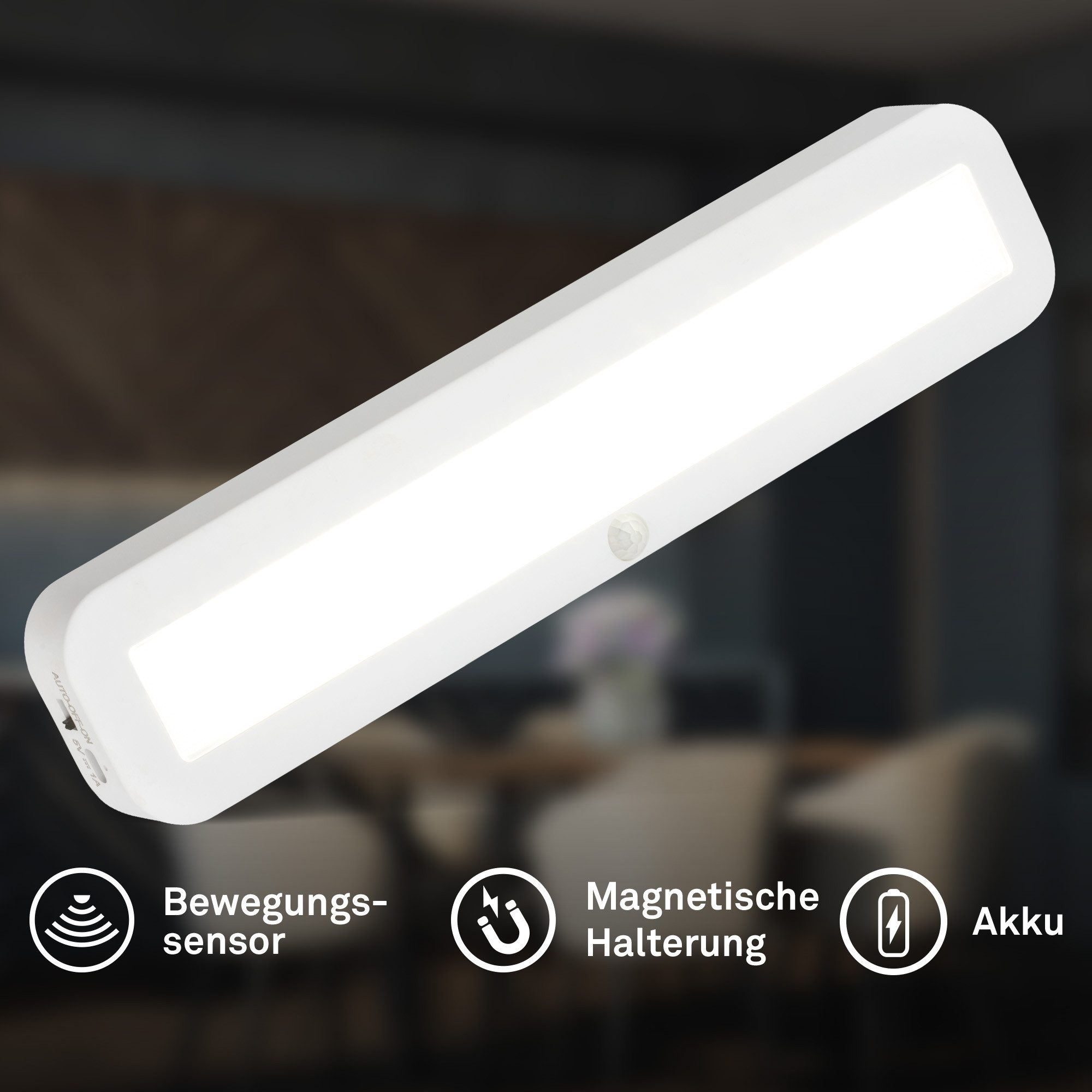 Briloner Leuchten LED Unterbauleuchte SIGO, LED fest integriert, Neutralweiß, 30,5x6,5x2 cm, Küche, Schrank, Treppe, Küchenlampe – Bild 5 von 5