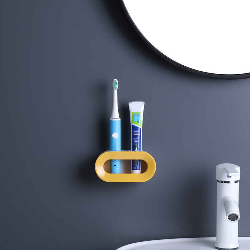 Coonoor Zahnbürstenhalter Universal Zahnbürstenhalter,2PCS Elektrische Zahnbürstenhalter, (2-St), Wandmontage mit Ablaufloch, Ohne Bohren, für Badezimmer