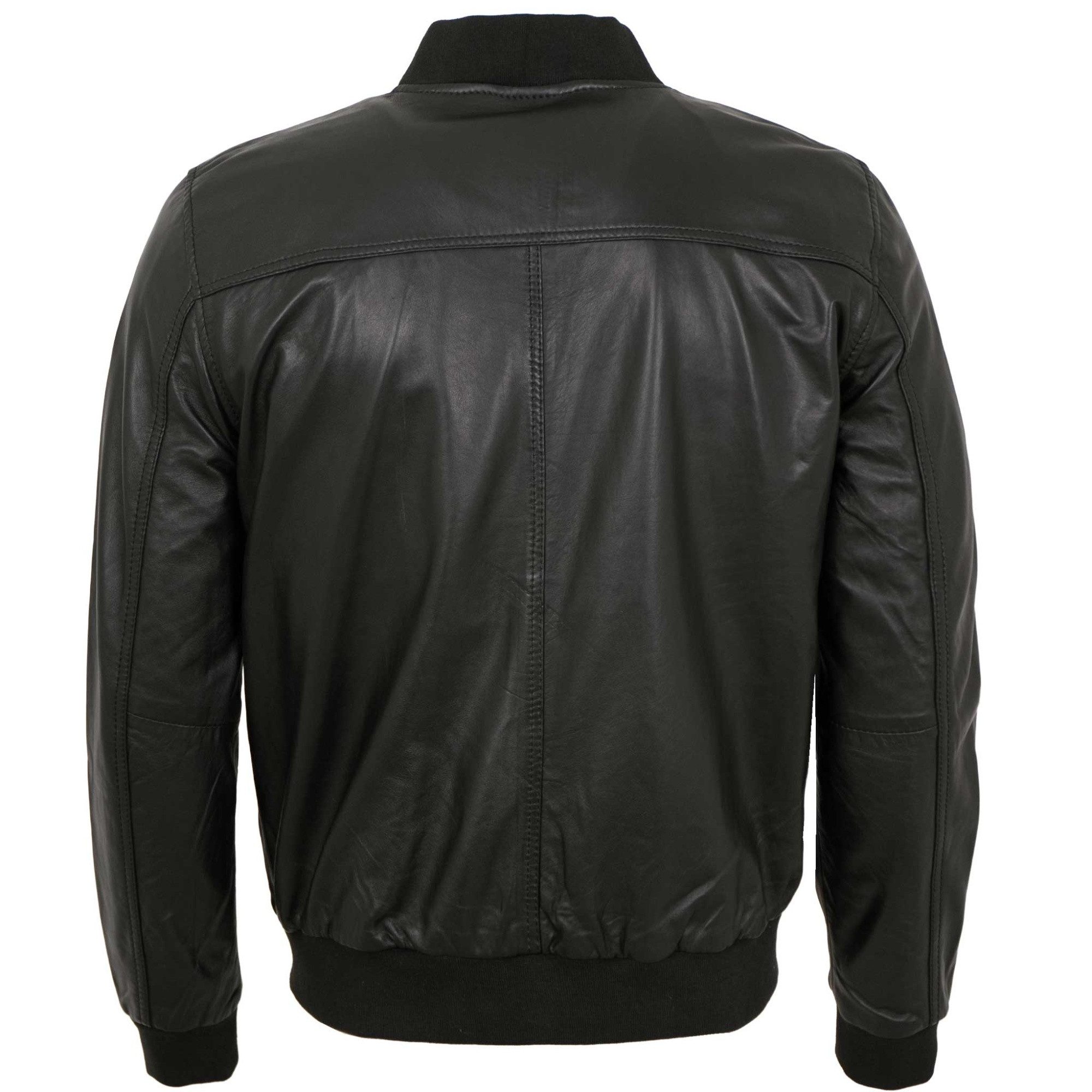 bugatti Lederjacke BGT 060/M Bugatti - Herren Lederjacke Blouson Lammnappa schwarz