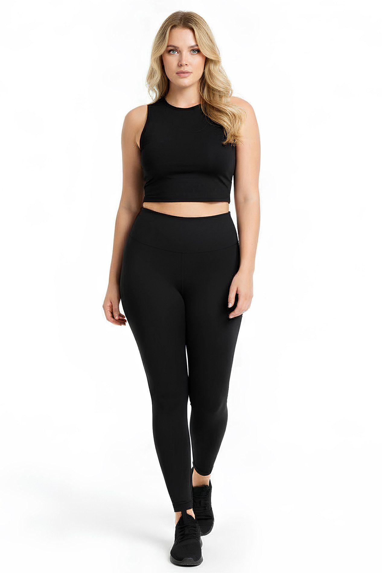 Wörleonline Leggings Damen High Waist Leggings Blickdicht, ideal für Sport und Freizeit