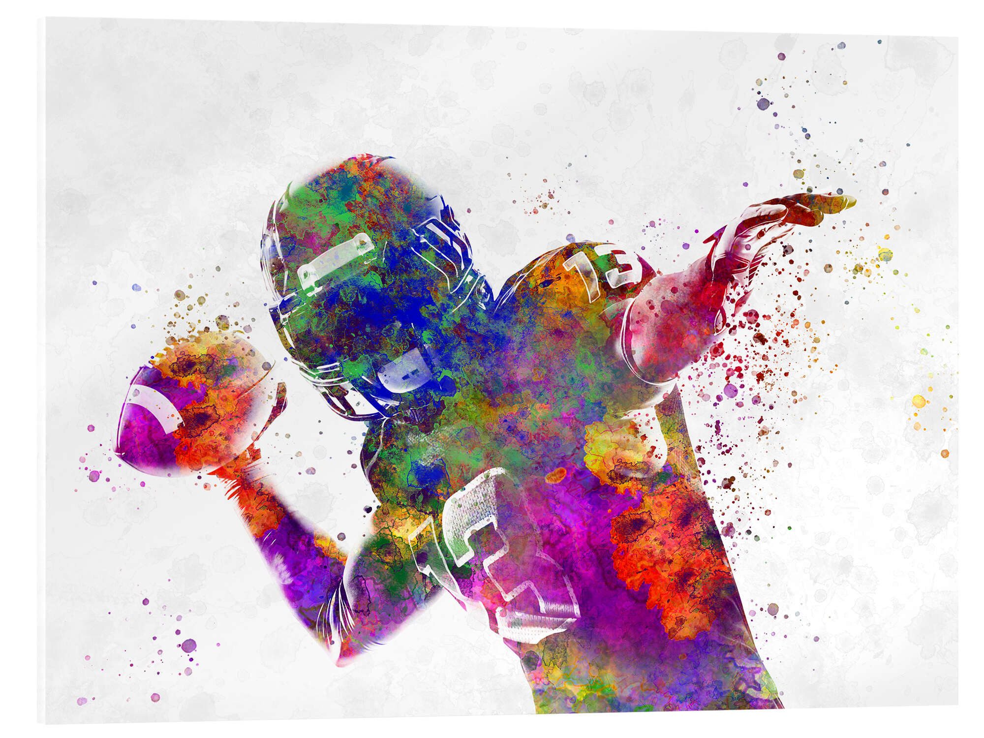 Posterlounge Wandbild American Football Spieler II, nobelart, erhältlich als Poster, Leinwandbild, Wandsticker oder Acrylglasbild