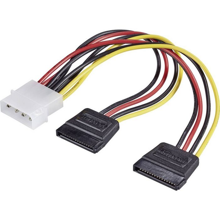 Renkforce IDE zu 2x SATA Y-Strom-Adapterkabel 16 cm Computer-Kabel (16.00 cm)