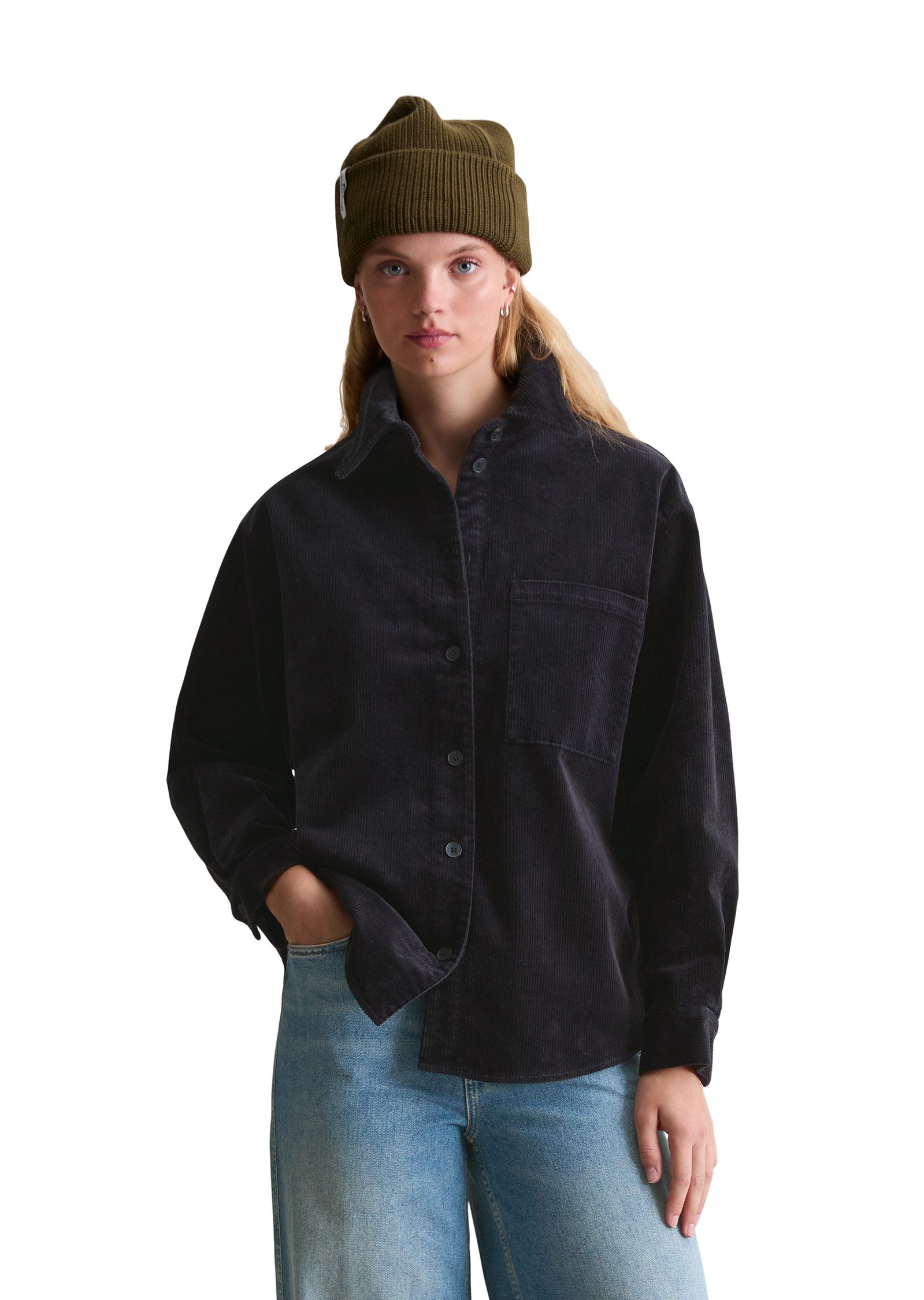 Marc O'Polo DENIM Hemdbluse aus mittelschwerem günstig online kaufen