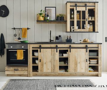 Furn.Design Küchenzeile Stove, Soft-Close, mit Schiebetüren