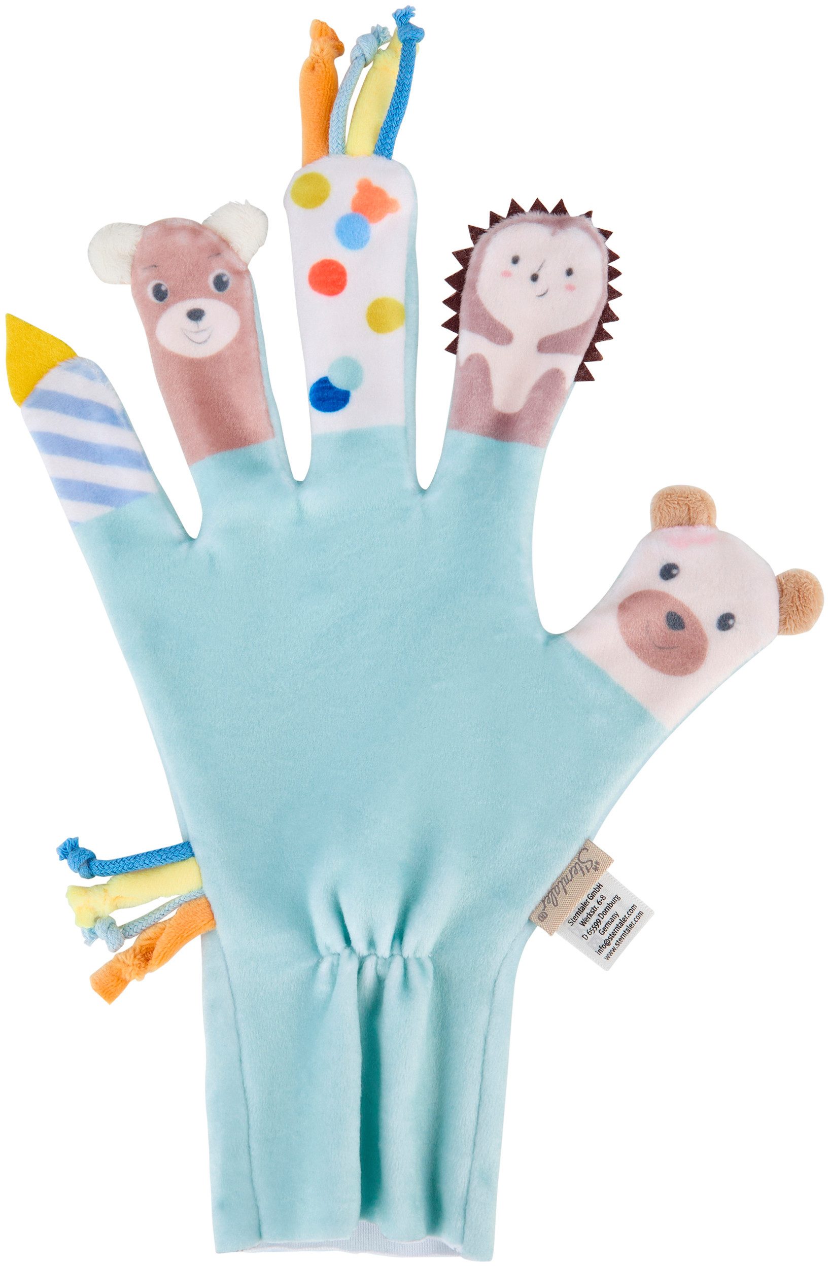 Sterntaler® Greifspielzeug Spielhandschuh Familie Bär
