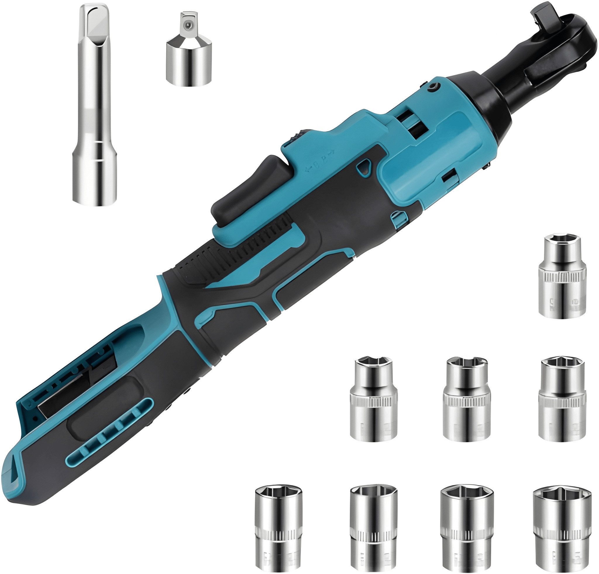 Athlix Akku-Ratschenschrauber Elektrischer Ratschenschlüssel kompatibel mit Makita 18V Akku Ratsche, 320 U/min, ohne Akku geliefert - kompatibel mit Makita 18V