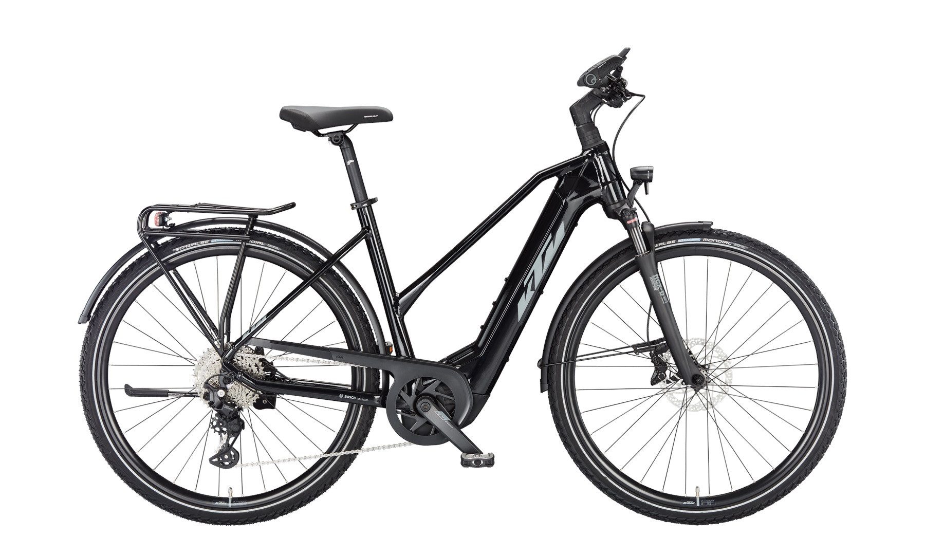 KTM E-Bike KTM Macina Sport 610 625 Wh Damen Trapez schwarz 2025, 10 Gang Shimano Deore M5130-10 LG shadow+, Kettenschaltung, Bosch Performance Line CX smart System, 625 Wh