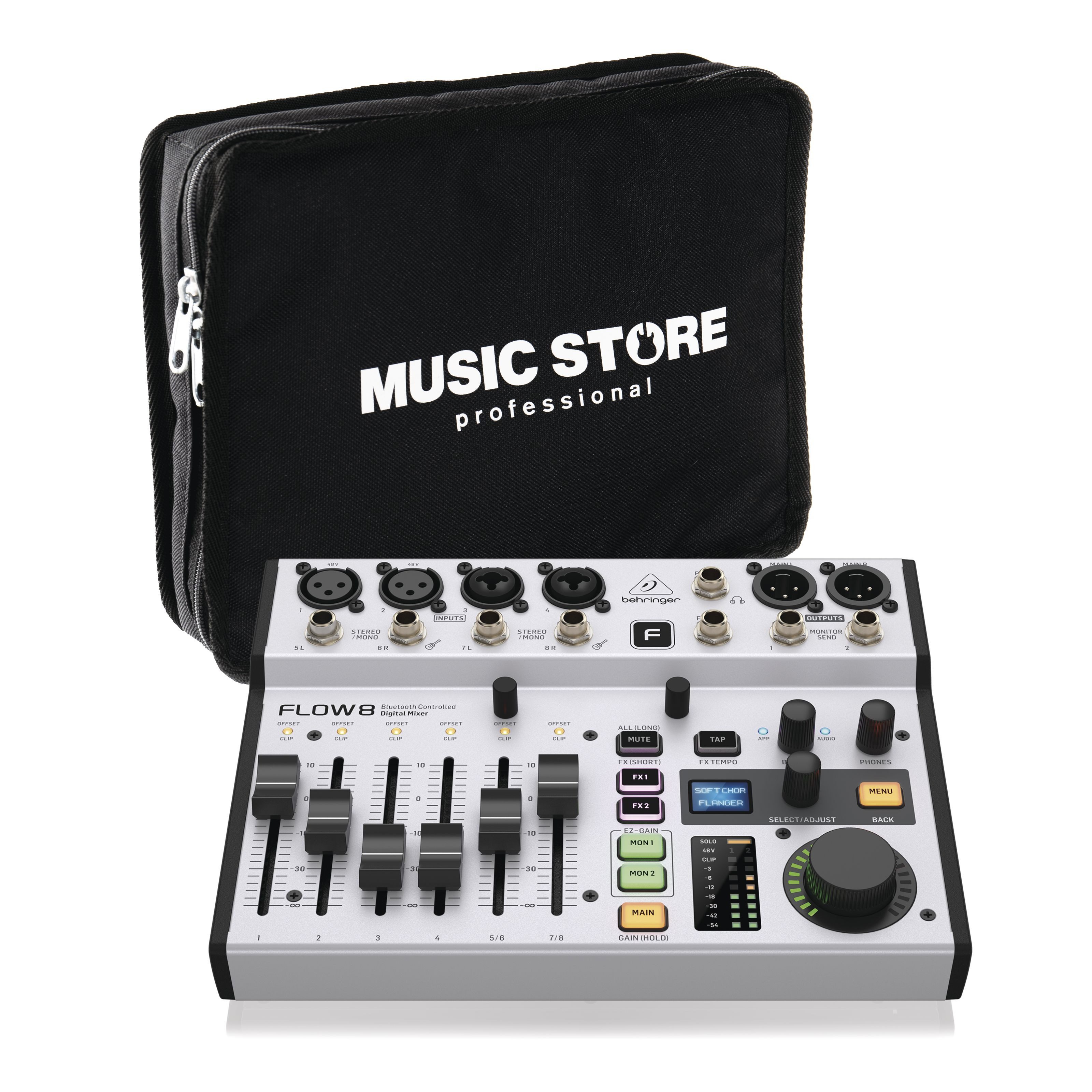 Behringer Mischpult, (PA Mischpulte, Digital Mixer), Flow 8 + Bag - Digital Mixer-Set