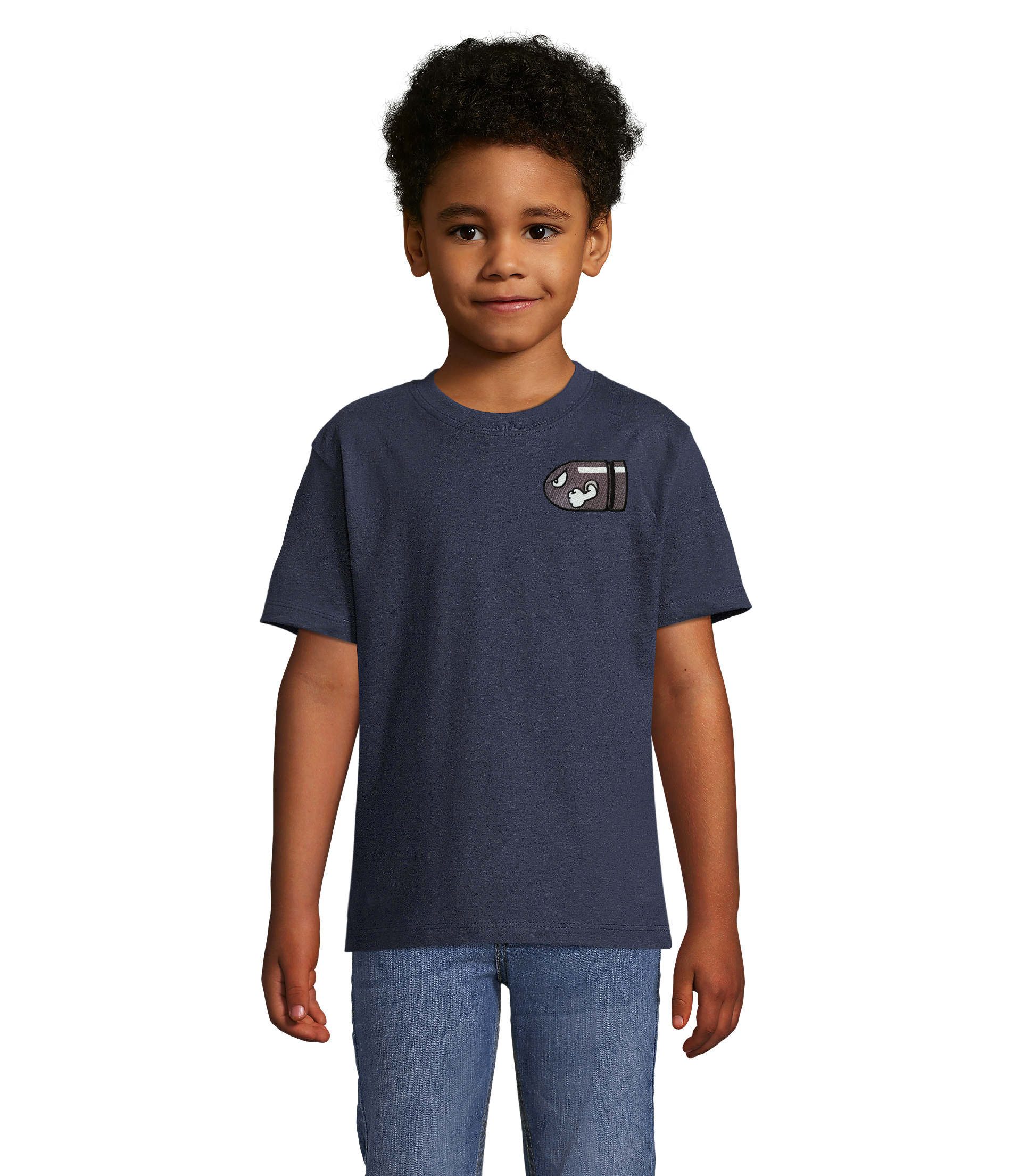 Blondie & Brownie T-Shirt Kinder T Shirt MarioRocket K Tee Gaming Patch Baumwolle Retrolook Kid (Einzelartikel) Mario Rocket K Tee Pixel Sprint Kids