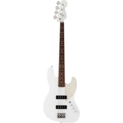Fender E-Bass, Made in Japan Elemental Jazz Bass HH RW Nimbus White - E-Bass
