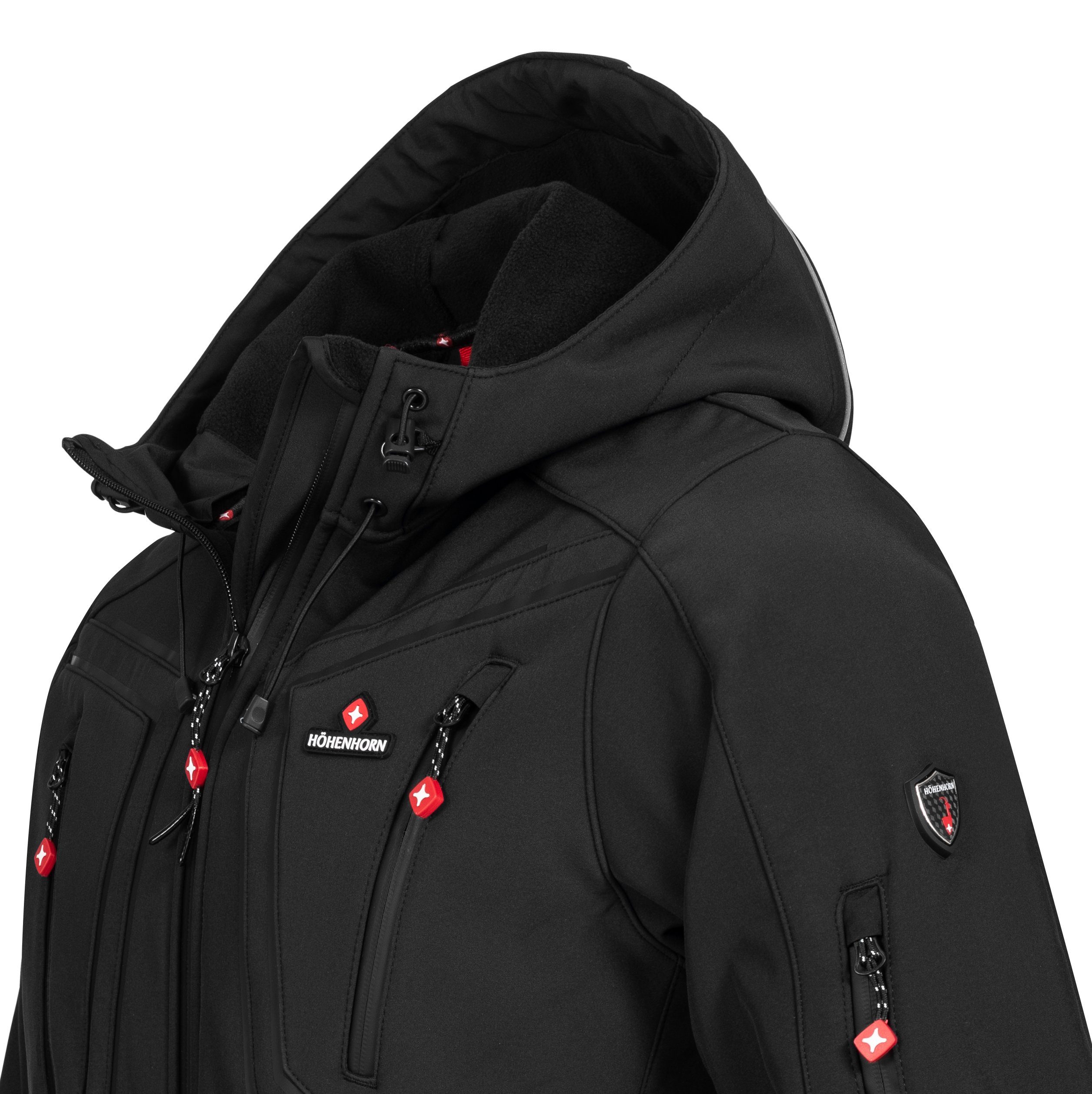 Höhenhorn Softshelljacke Schilthorn Herren Softshell Jacke für Männer Outdoor Funktionsjacke Microfleece-Innenfutter, Atmungsaktiv, Wasserdicht
