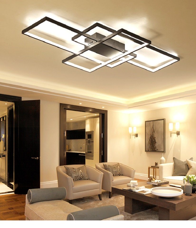 Daskoo Deckenleuchten Rechteck Modern LED Deckenlampe günstig online kaufen