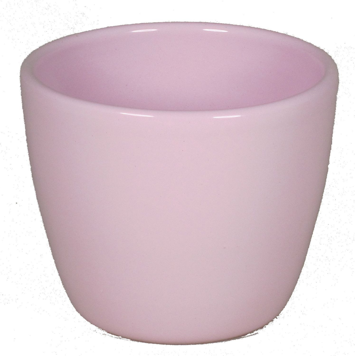 INNA-Glas Blumentopf Keramik Pflanztopf, Ø7,5cm, 6cm, zartrosa