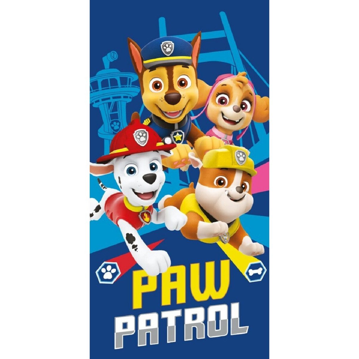 PAW PATROL Strandtuch 140x70 cm Strandtuch Weiches Baumwolltuch für den Sommer