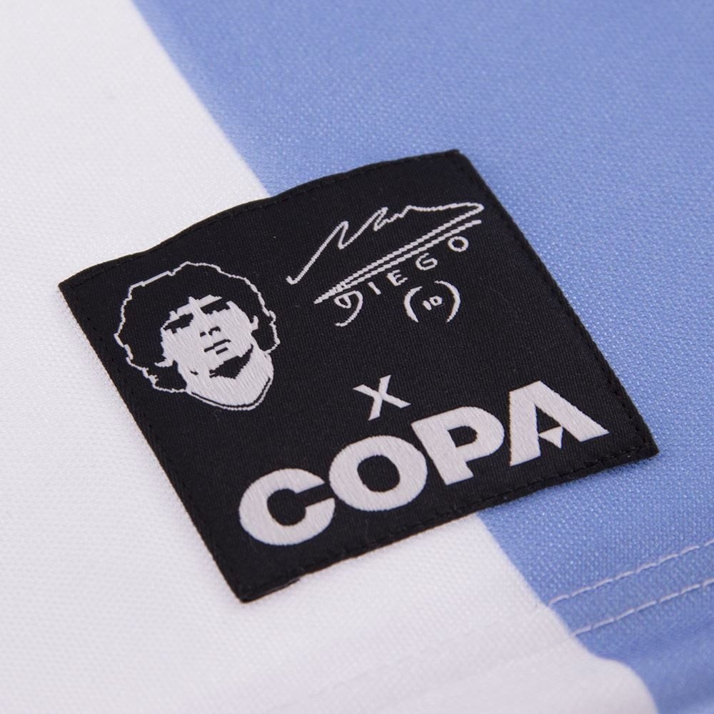 COPA T-Shirt Maradona X COPA Argentinien 1986 Gesticktes Vereinsemblem – Bild 5 von 5