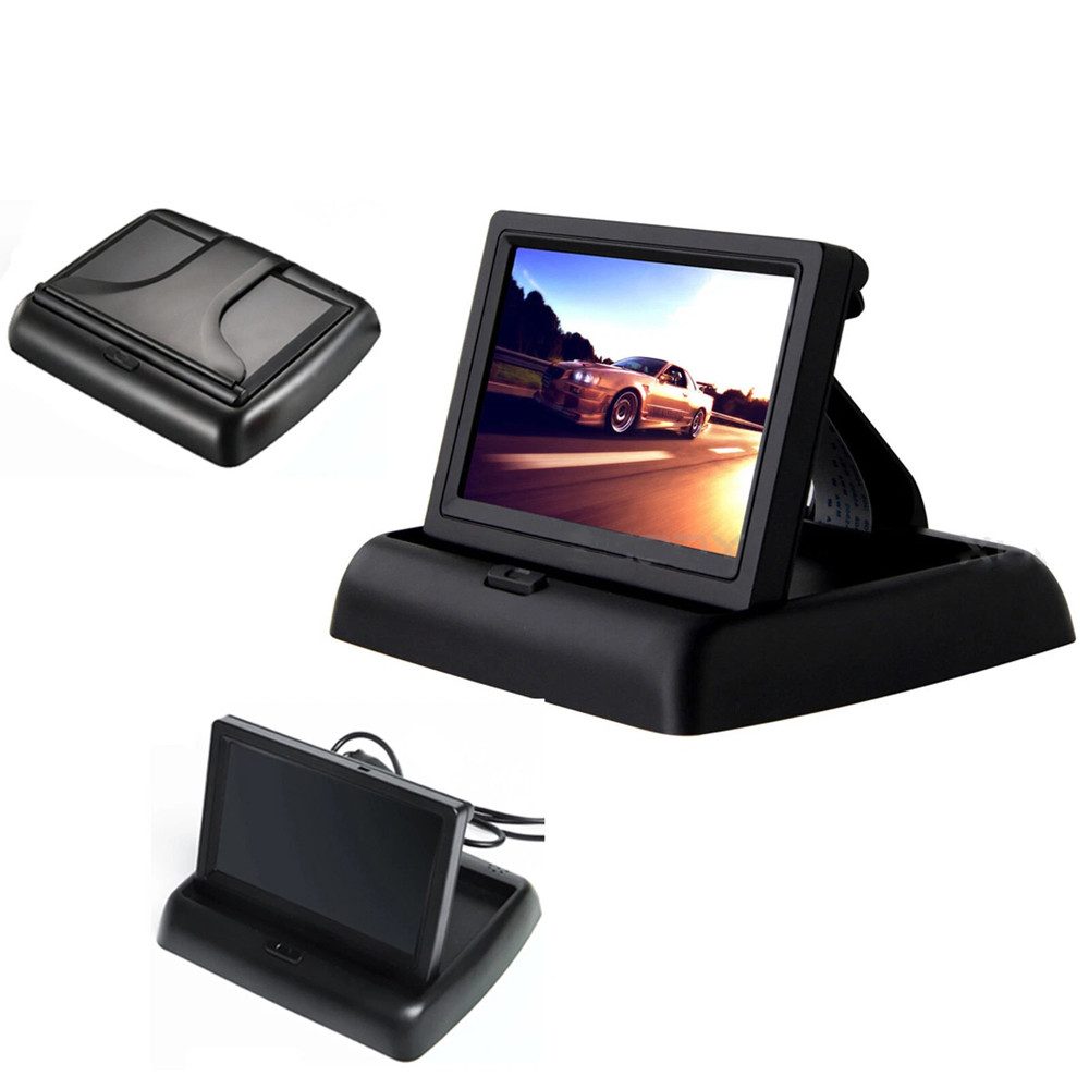 Rückfahrkamera Einparkhilfe Auto Kamera mit 4.3'' Monitor Nachtsicht Rückfahrkamera