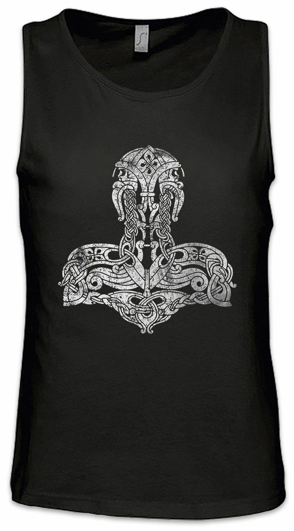 Tanktop Thor's Hammer II Ärmelloses T-Shirt Mjölnr Viking Vikings Wikinger