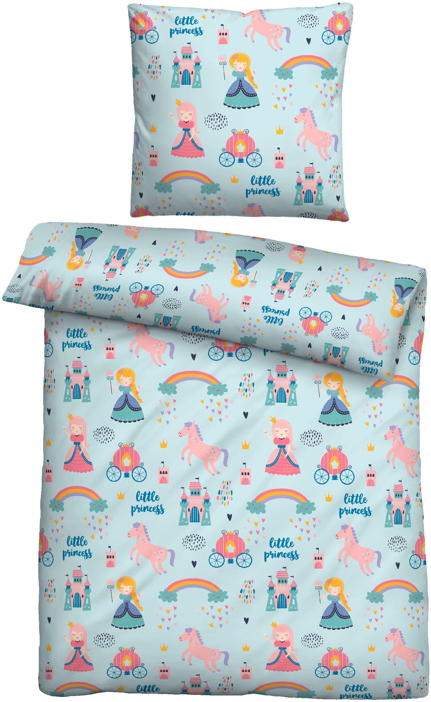 Biberna Bettwäsche kleine Prinzessin, Feinbiber, 2 günstig online kaufen