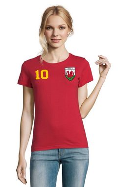 Blondie & Brownie T-Shirt Wales England United Kingdom EM Europa Sport Trikot Fußball Meister WM