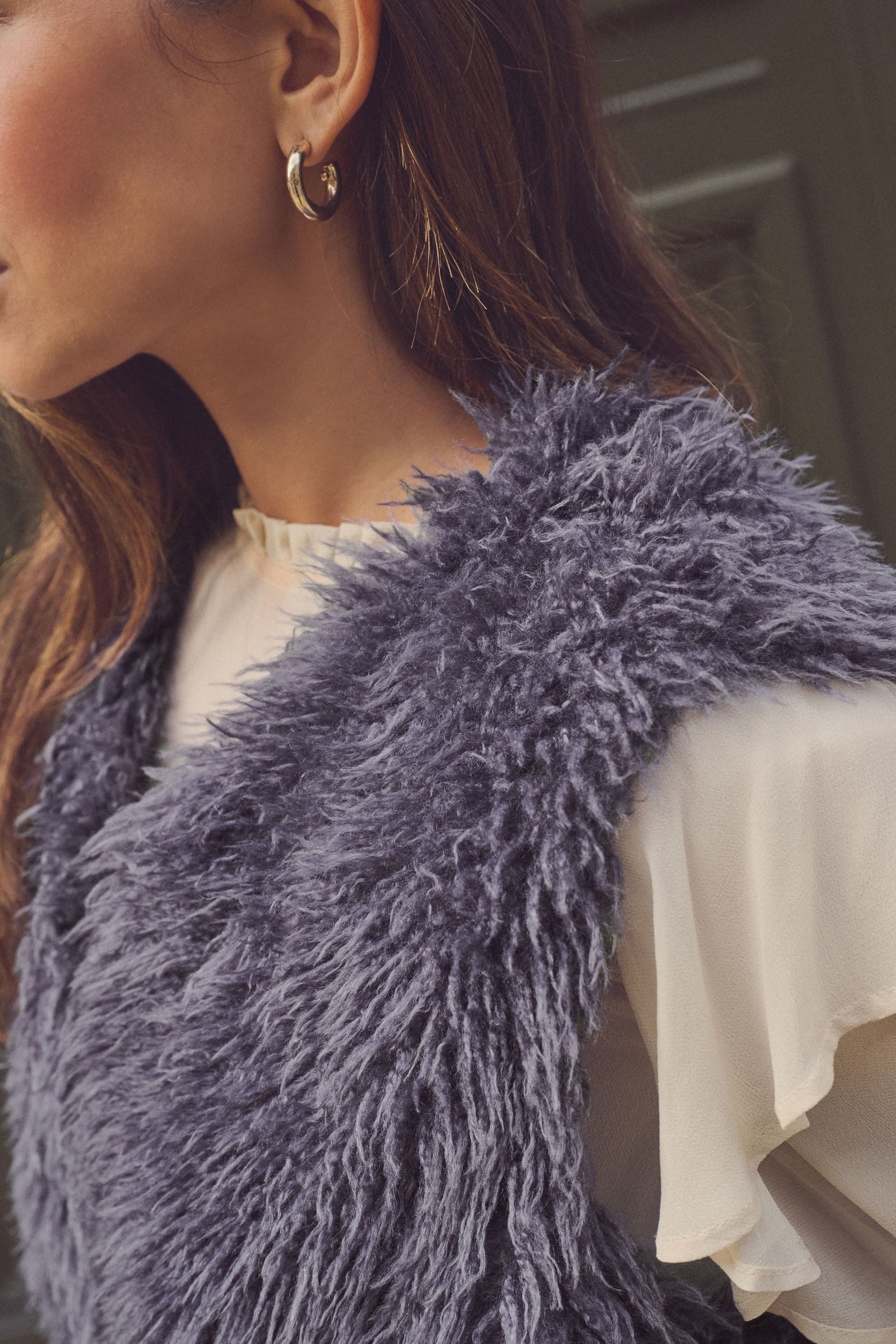 Next Fellimitatweste Weste aus Kunstfell (1-tlg)