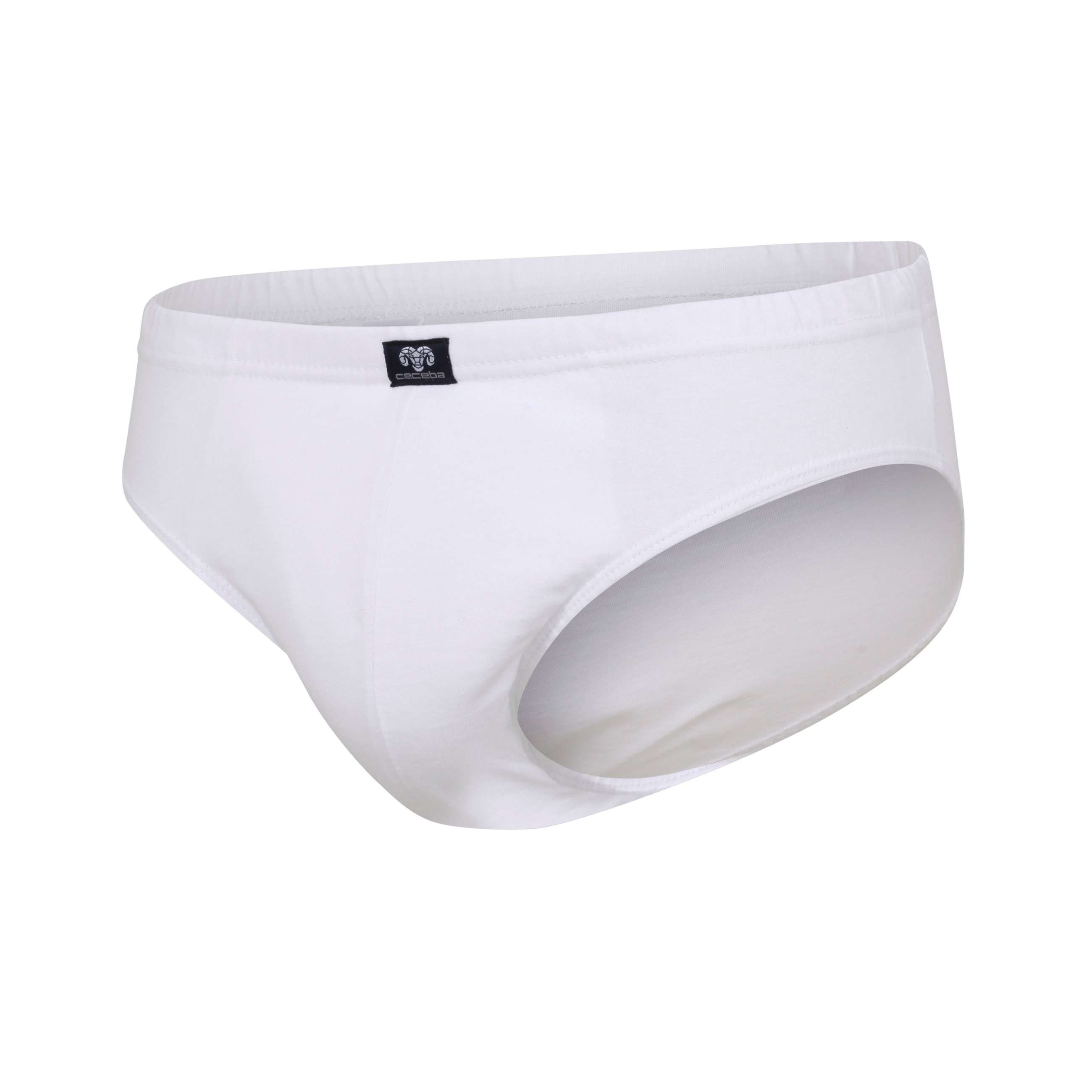 CECEBA Slip CECEBA Herren Slip weiß uni 5er Pack (5-St)