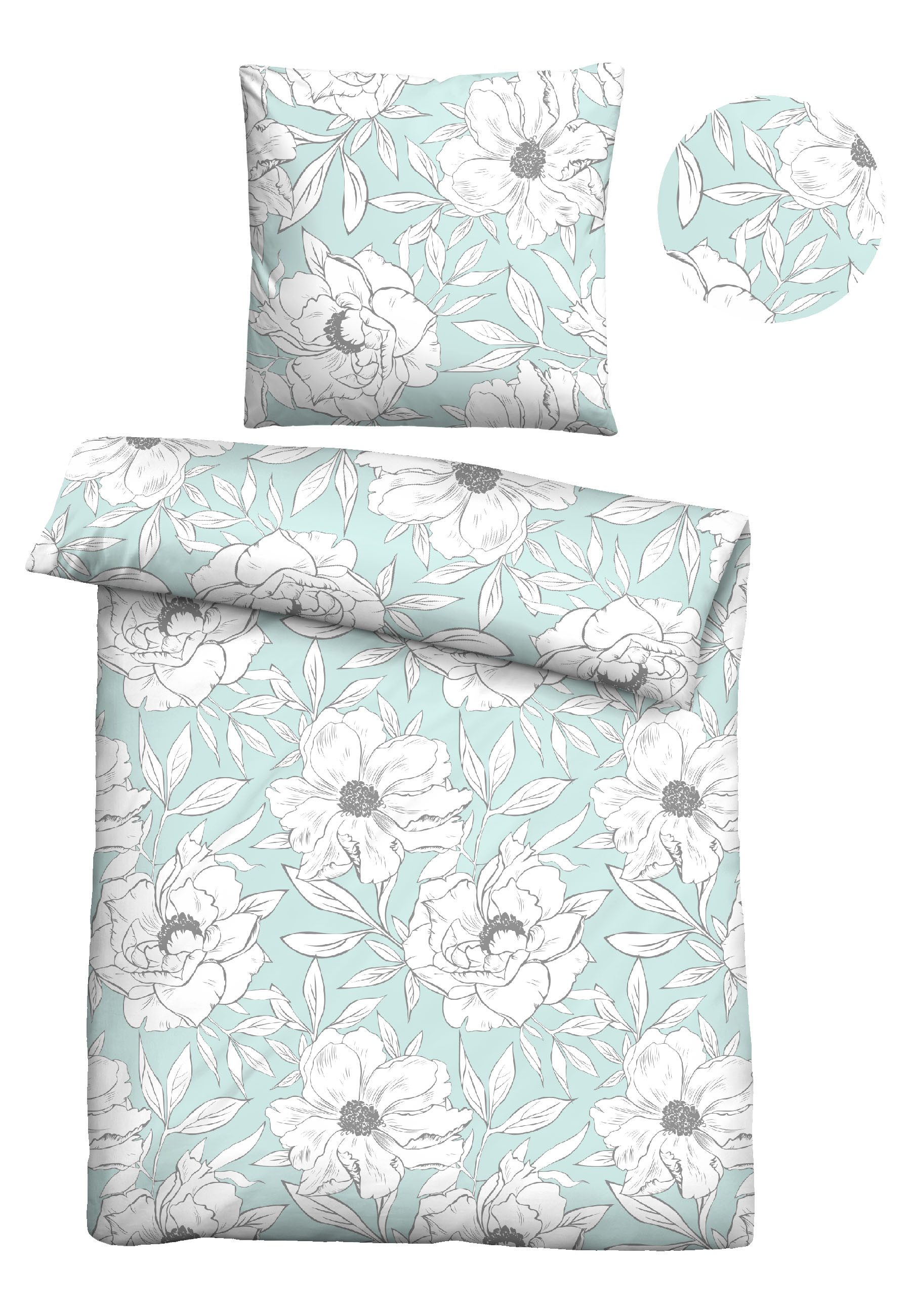 Castell - Markenbettwäsche Bettwäsche 0301105, Feinbiber, günstig online kaufen