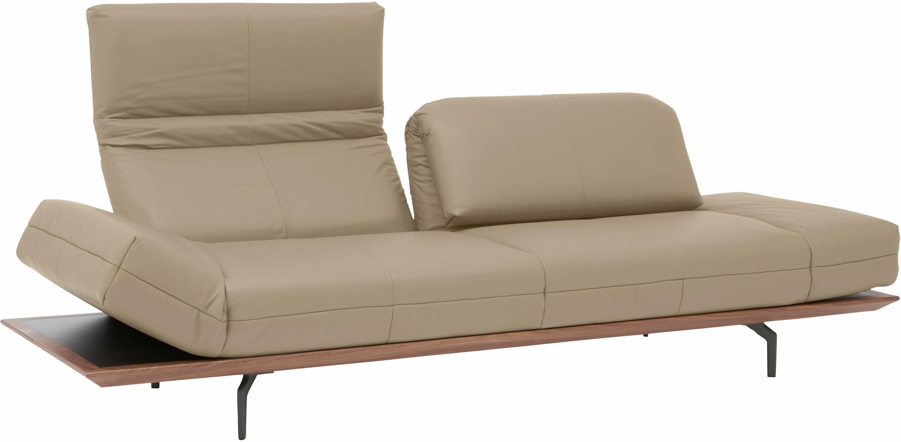 hülsta sofa 3-Sitzer oder Nußbaum, hs.420, in cm Natur 2 Breite Eiche Holzrahmen Qualitäten, 232 in