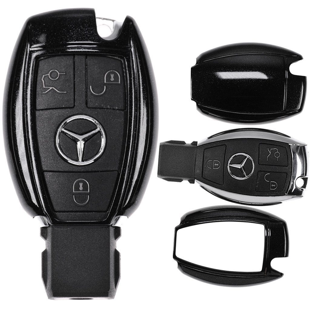 mt-key Schlüsseltasche Autoschlüssel Hardcover Schutzhülle Metallic Schwarz günstig online kaufen