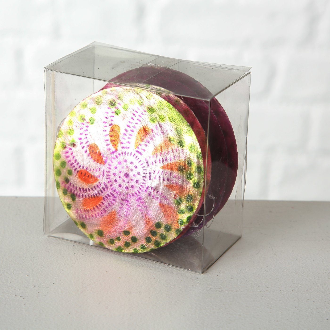 BOLTZE Girlande Boltze Girlande Multi, L 180 cm,Capiz Farbmix