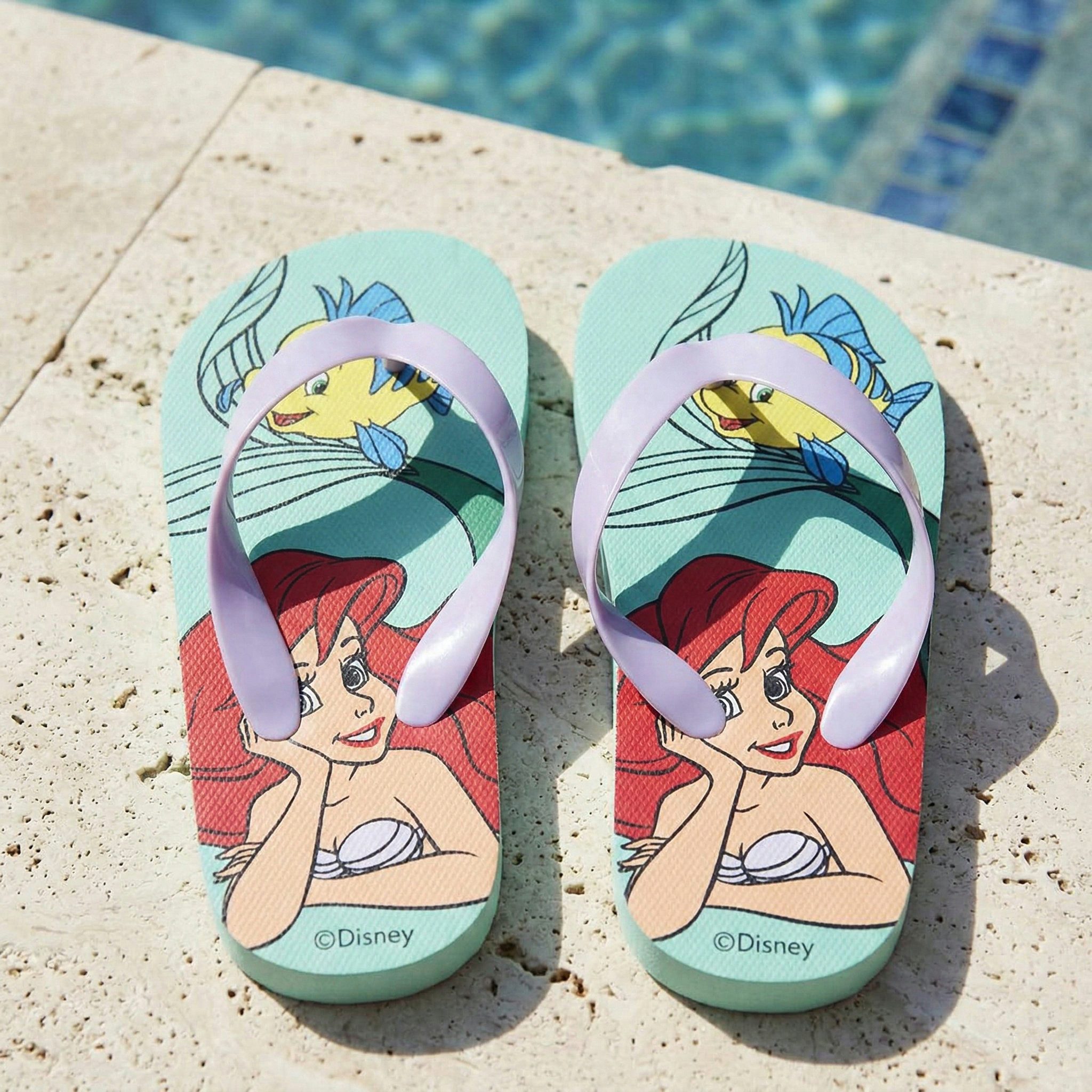 Disney Disney Arielle Meerjungfrau Kinder Flip Flops Zehentrenner Gr. 26-33 Zehentrenner