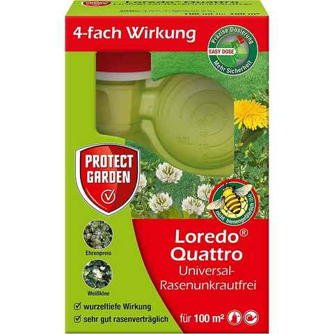 Protect Garden Unkrautbekämpfungsmittel Protect Garden Loredo Quattro Universal Rasenunkrautfrei 100ml Unkrau