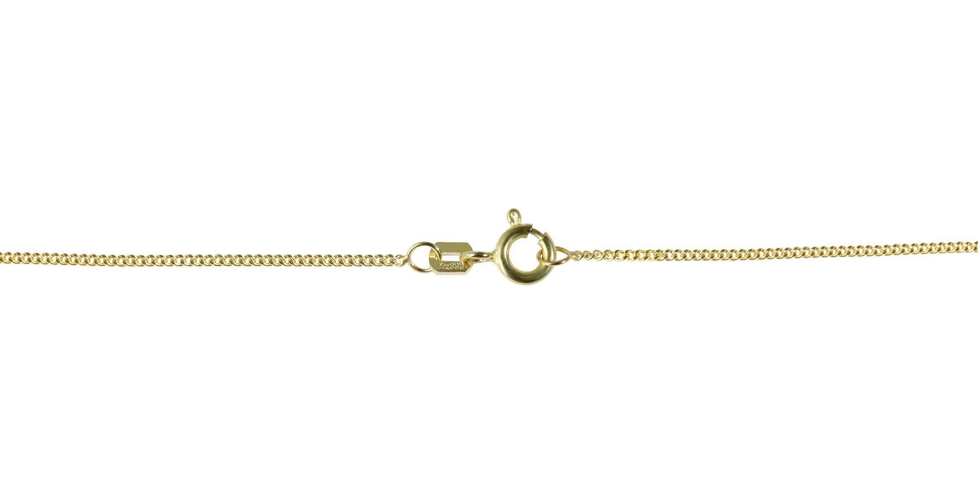 Kette ohne Anhänger Halskette – Panzerkette aus 333 Gold 40 cm