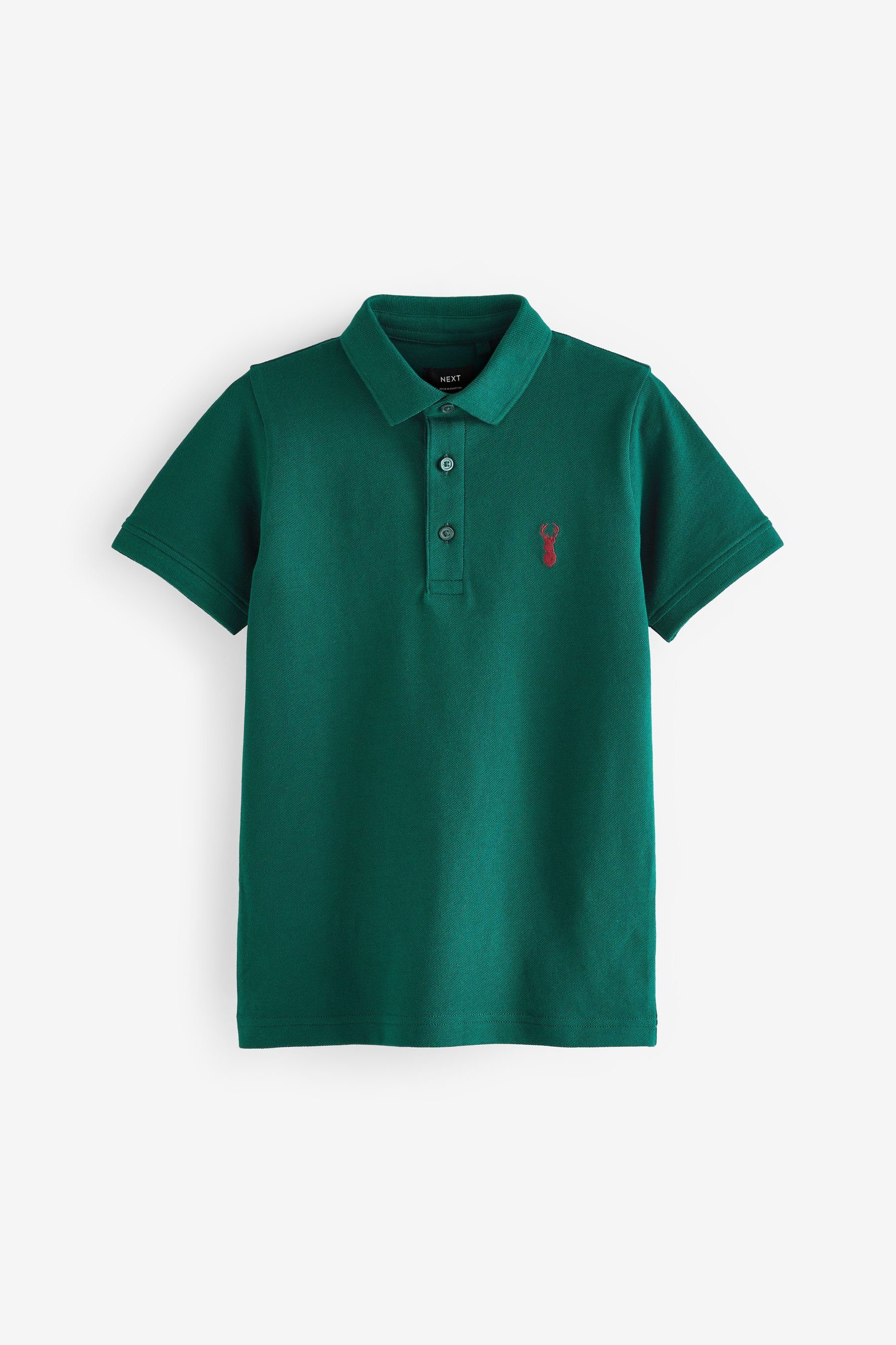 Green Poloshirt Polo-Shirt Next Dark Kurzärmeliges (1-tlg)