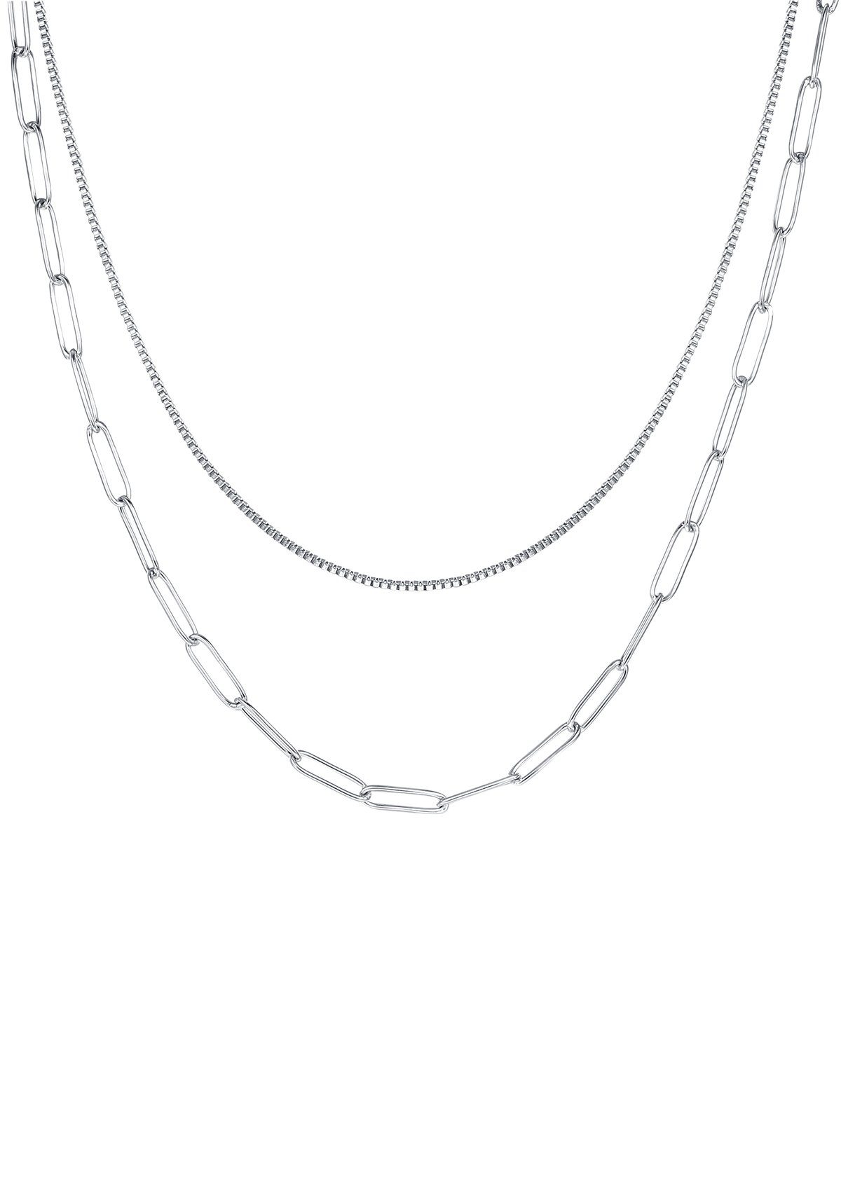 Hey Happiness Edelstahlkette Gliederkette Damen, Kette günstig online kaufen