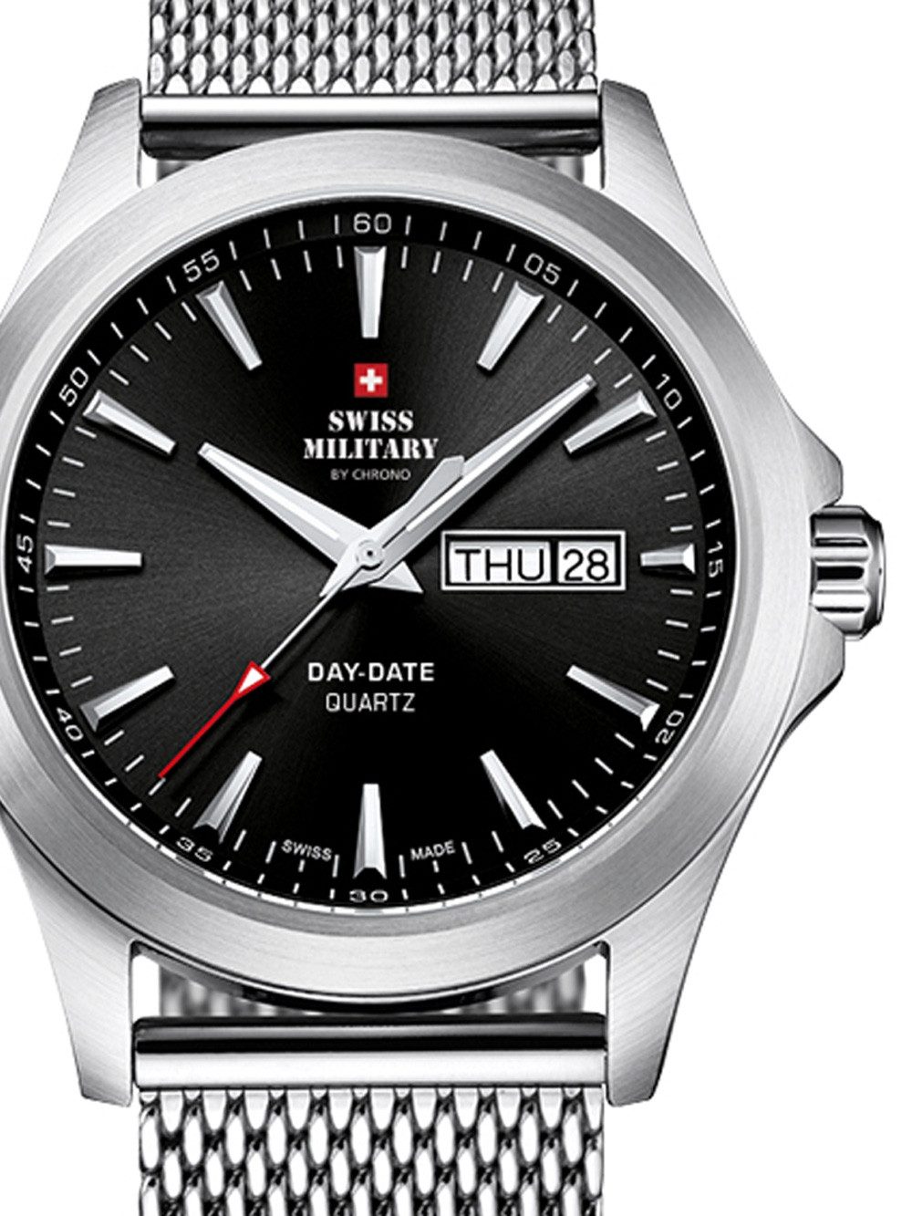 Quarzuhr Swiss Military SMP36040.01 Herrenuhr 42mm 5ATM Swiss Military SMP36040.01 Herrenuhr 42mm 5ATM