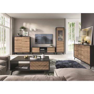 Beautysofa TV-Schrank RTV154 (Lowboard im modernes Stil) mit 2x Scharniertüren, RTV Schrank, Fernsehschrank, TV-Schränke