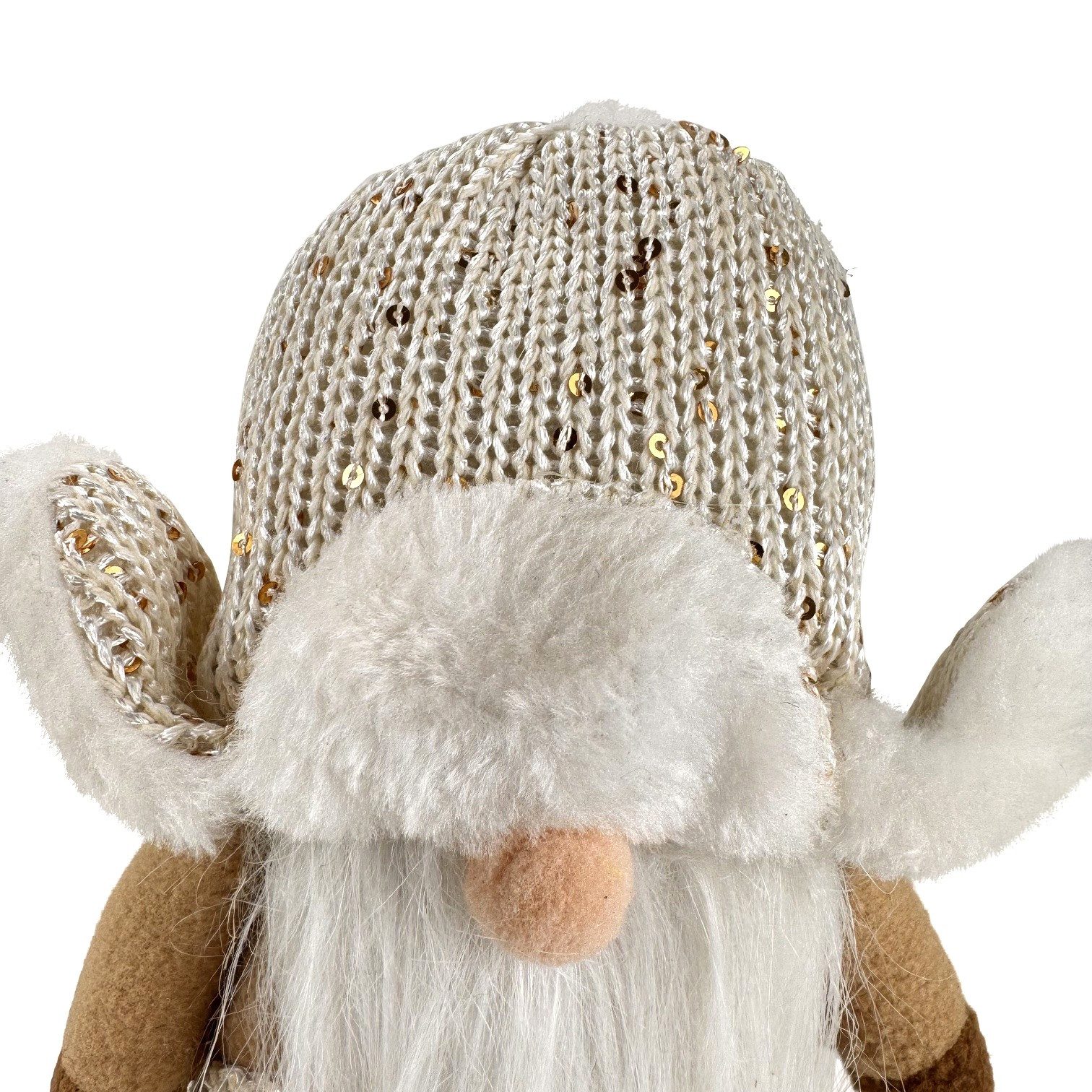 Online-Fuchs Dekofigur Weihnachtswichtel, Zwerge mit Pudelmütze - Deko Winter, Weihnachten (verschiedene Sets wählbar, mit langen, weißen Bärten und niedlichen  – Bild 3 von 4