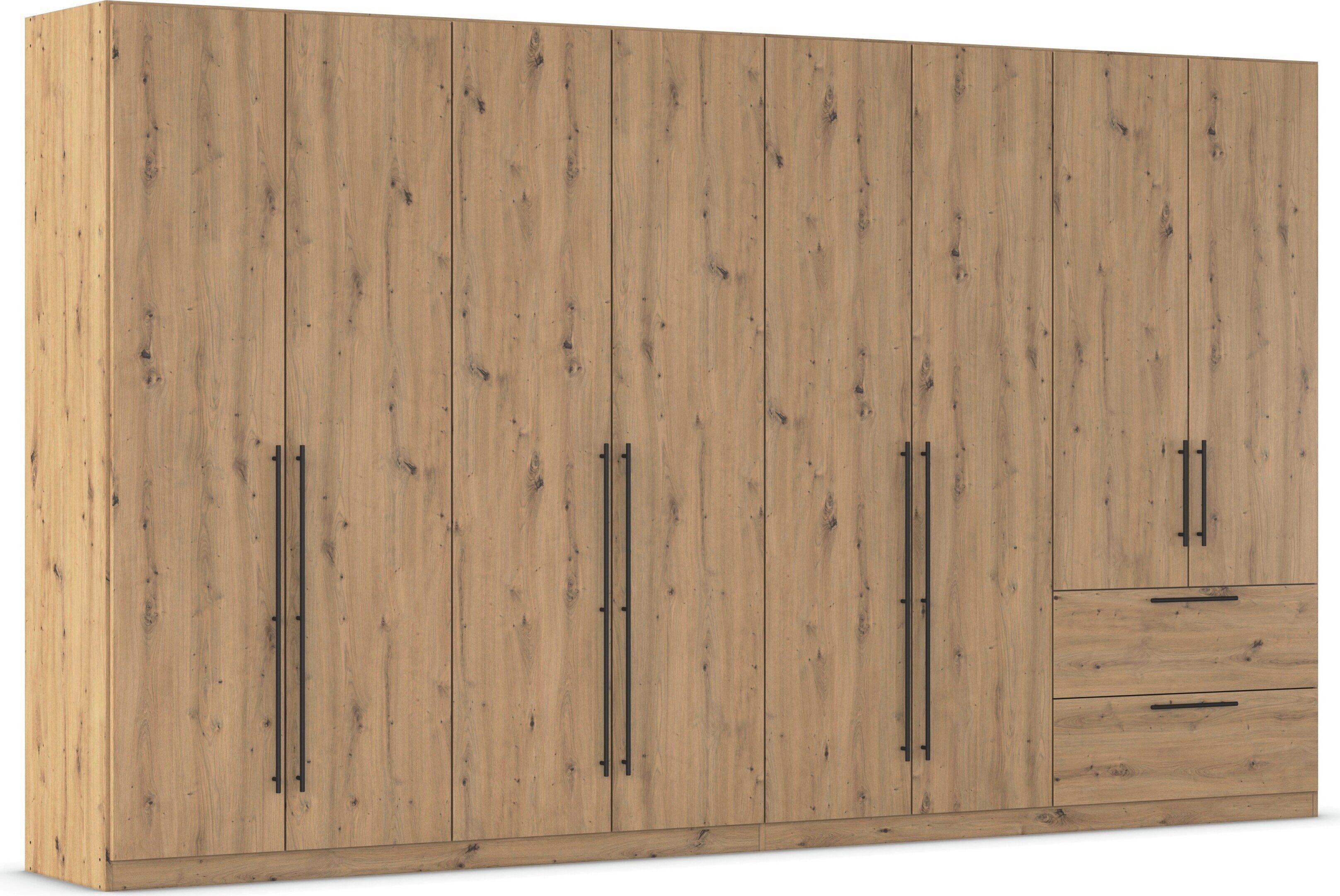 OTTO home Kleiderschrank Mehrzweckschrank Aktenschrank Möbel Mietswohnung Schlafzimmer AVOLA (3 verschiedene Ausstattungen BASIC/CLASSIC/PREMIUM (inkl. SOFT-CLOSE) mit hochwertigen Stangengriffen aus Metall in Schwarz MADE IN GERMANY