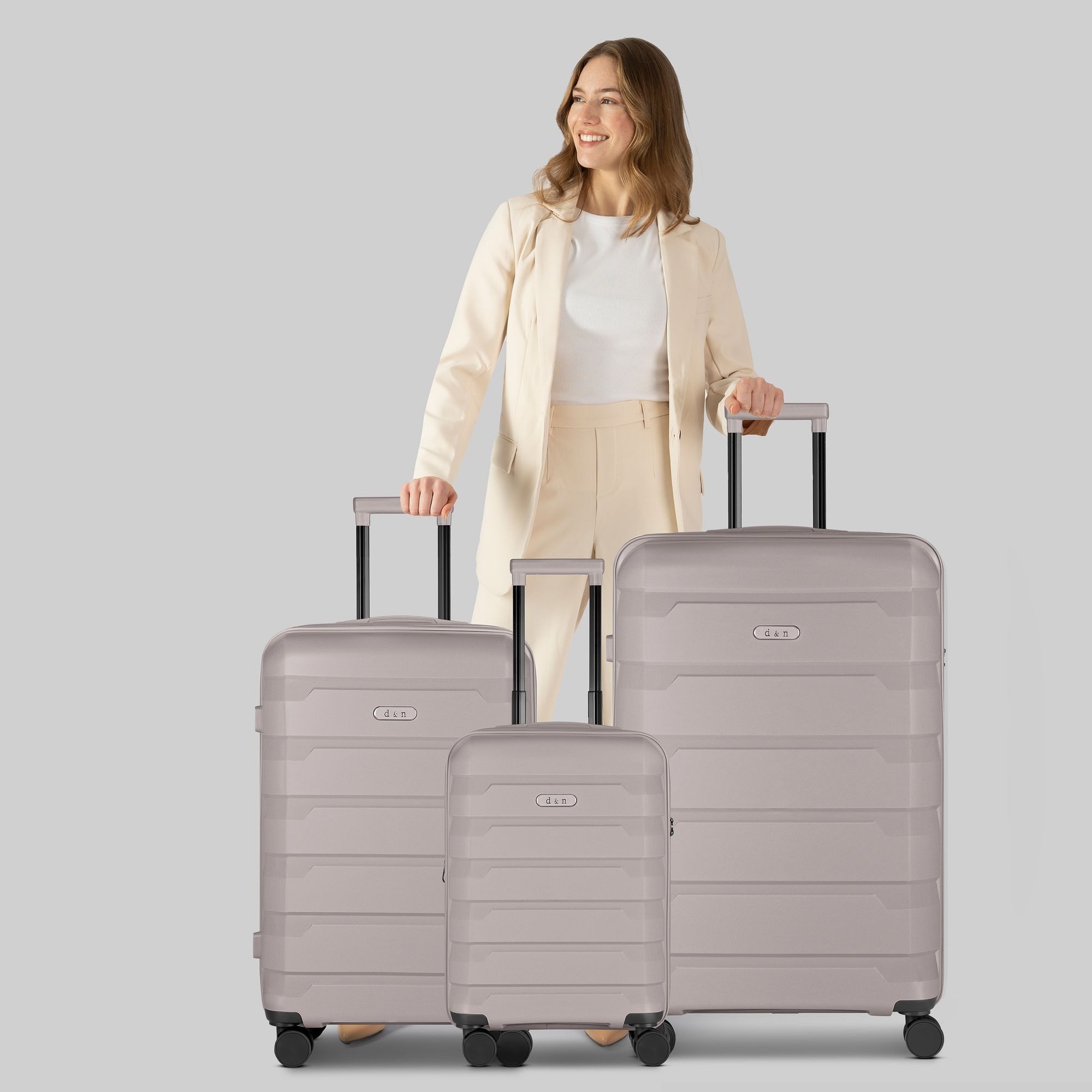 D&N Trolleyset South Dakota, 4 Rollen, (3-teilig, 3 tlg), ABS günstig online kaufen