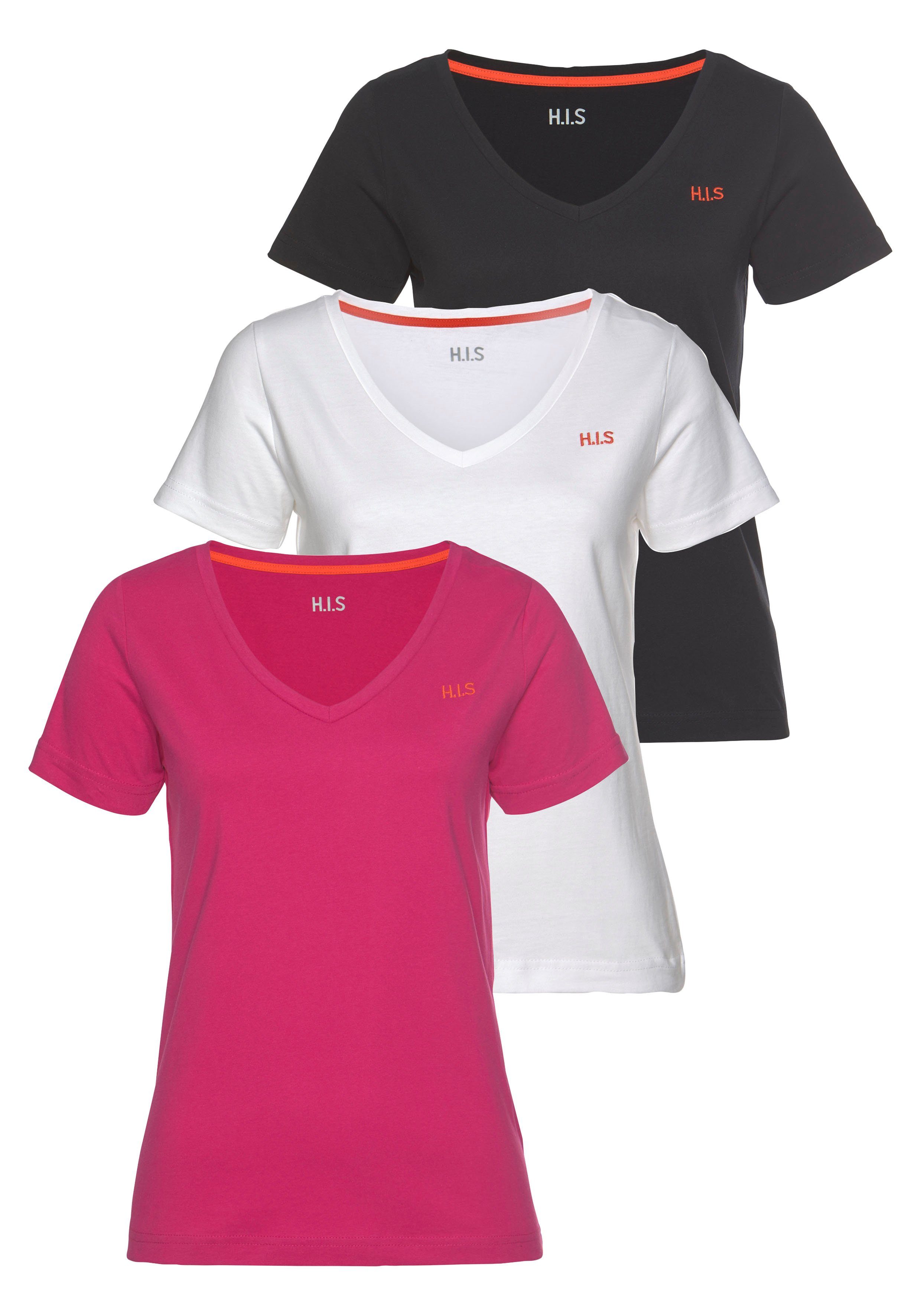 H.I.S T-Shirt »Essential-Basics« (Spar-Set, 3er-Pack) online kaufen | OTTO