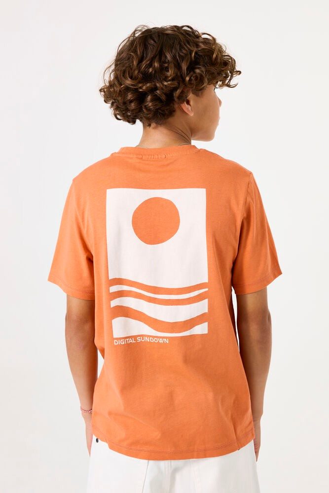 Garcia T-Shirt T-Shirt– Orange mit Rückenprint (D53407-4924)