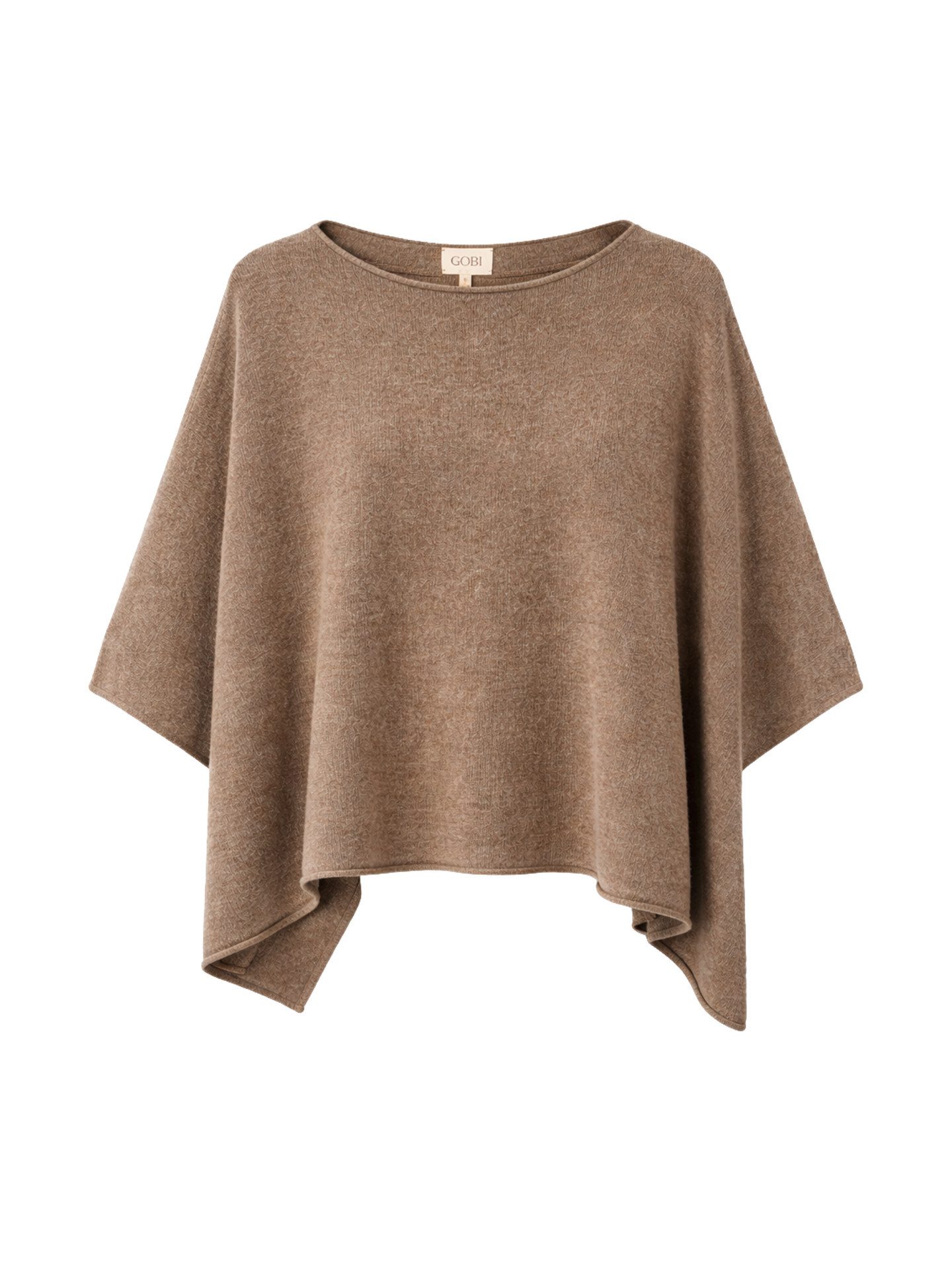 GOBI Cashmere Poncho Timeless Kaschmir-Poncho mit Bootsausschnitt