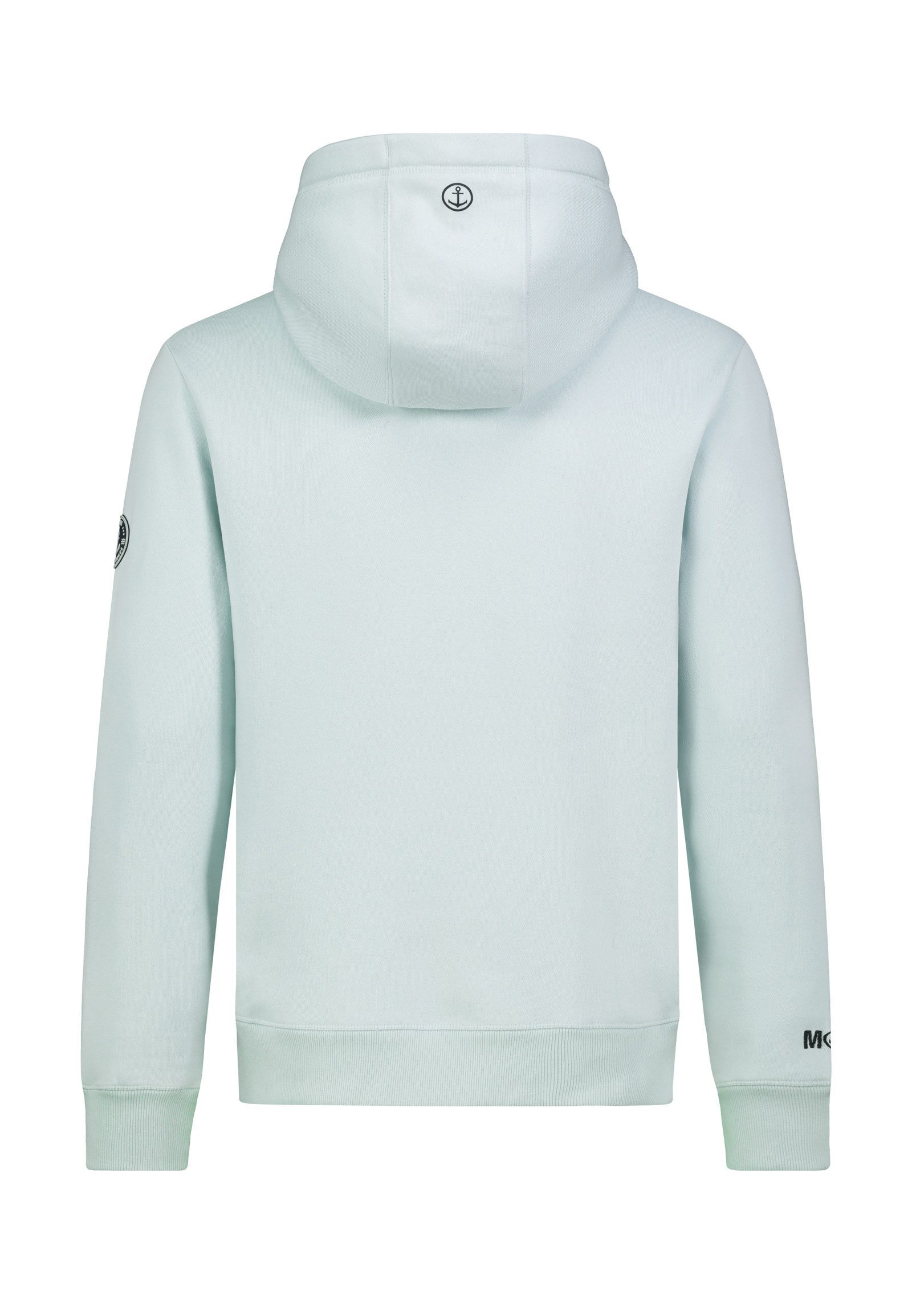 Eight2Nine Kapuzenpullover Herren Hoodie Küstenprint Sweater, Kapuzensweatshirt mit Kängurutasche, mit Kapuze