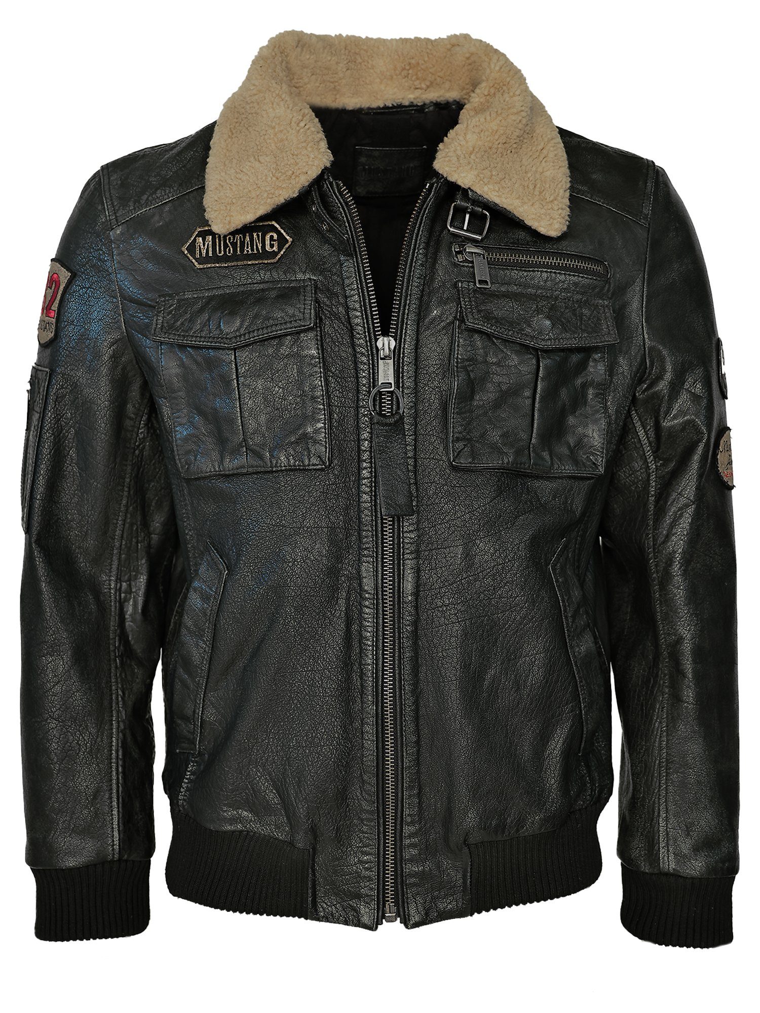 MUSTANG Lederjacke black Karlstad