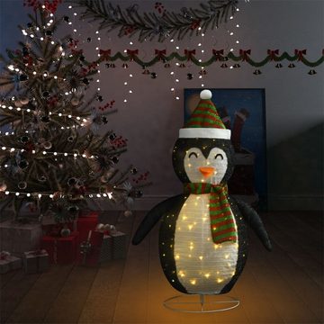 DOTMALL Weihnachtsfigur Weihnachtsdeko Pinguin LED Luxus-Gewebe 120 cm
