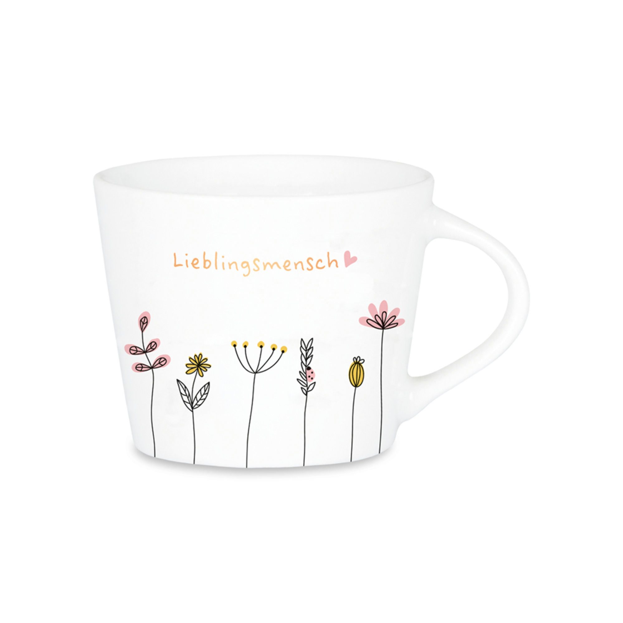 Manifattura di Vienna, secolo XIX. Tazza in porcellana con bordura in